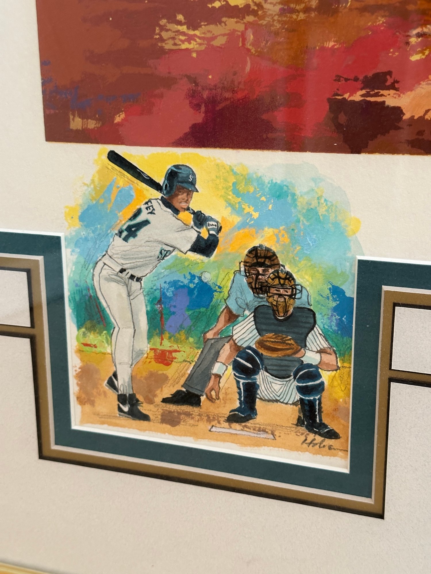 Sanford Holien Signed Ken Griffey Jr. Eight Straight Litho #14324