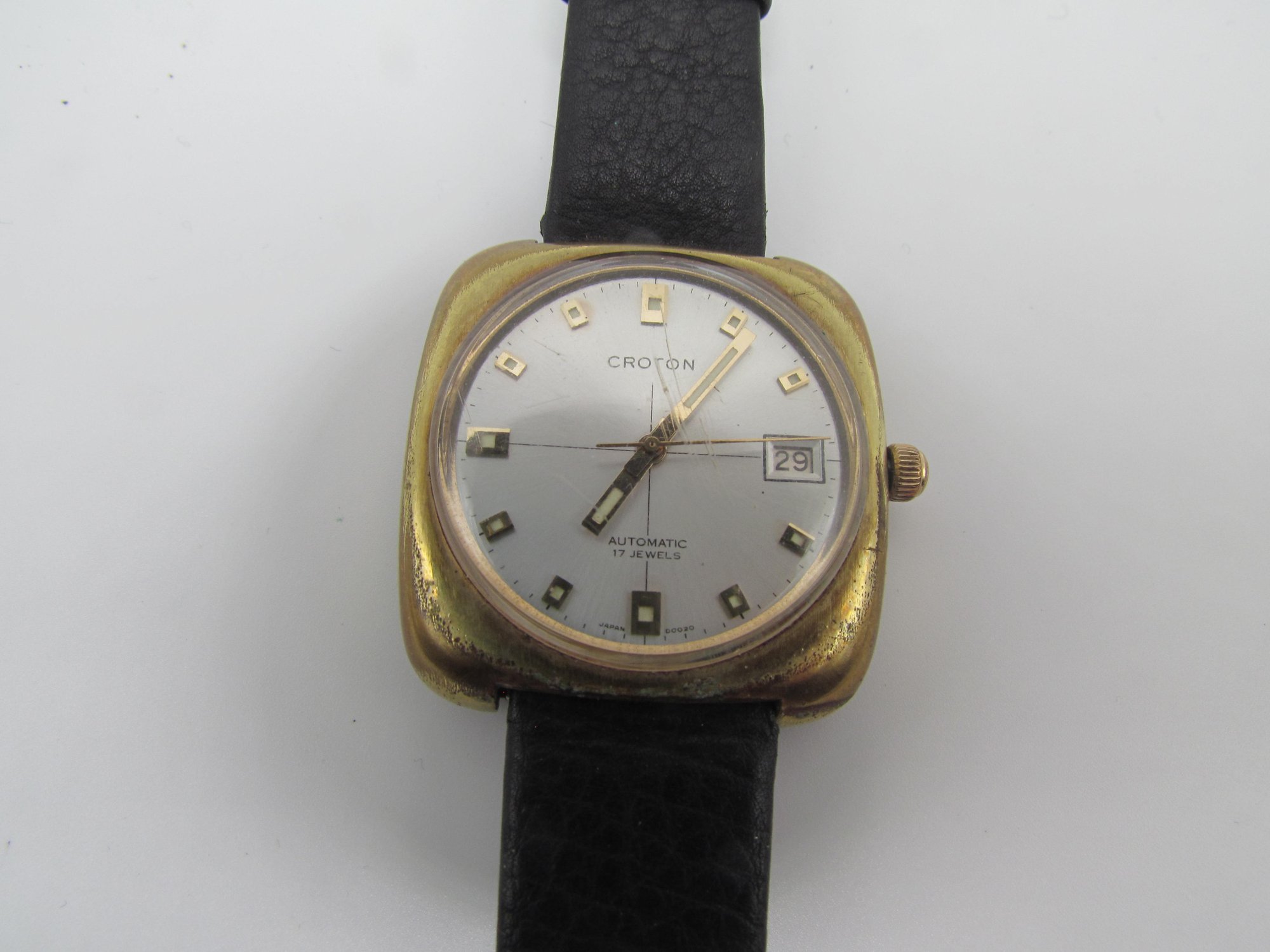 Vintage Croton 17 Jewels Platinum Gold Plated Watch Swiss Croton Watch - Etsy main image 3
