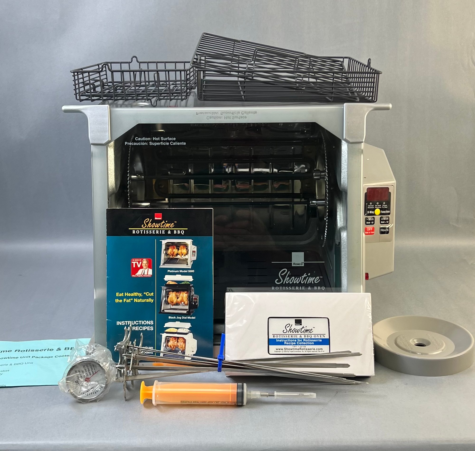Ronco Showtime Rotisserie And Bbq Platinum Model 5000 With 
