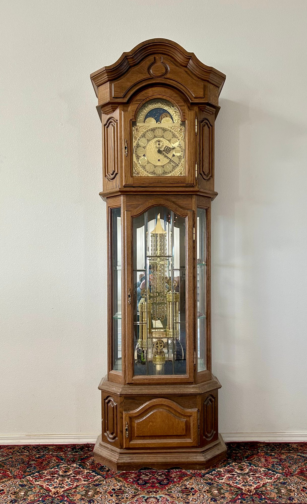 German Triple Chime Grandfather Clock #53910 | Auctionninja.com