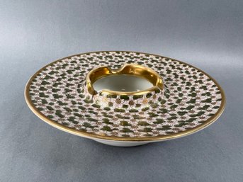Vintage Asian Flowered Ashtray.