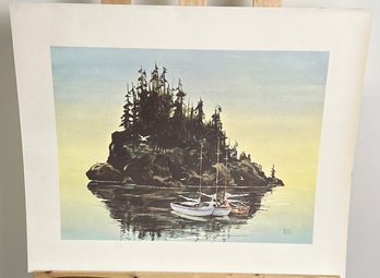 Island Boats' Print  By The Artist Tony Koski