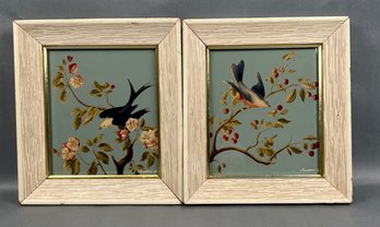 2 Possibly Oil On Canvas Bird Pictures By Turner.