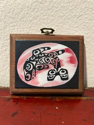 Silver King Craftsman Enamel Pacific Coast Native Wall Plaque