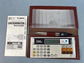 Vintage Canon Checkbook Money Manager Calculator