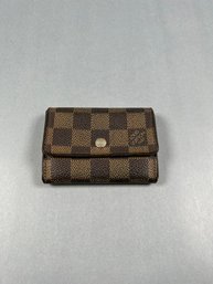 Louis Vuitton Porte Monnaie Daimer Ebene Wallet W/COA
