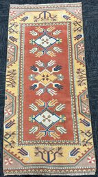 76 X 36 Wool Rug Marked On Back Side M III.