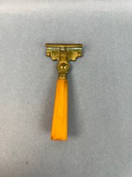 Vintage Schick Injector Razor With Bakelite Handle