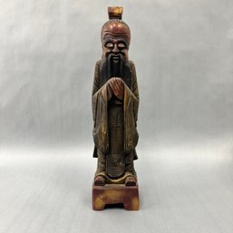 Carved Wooden Chinese Male Figure