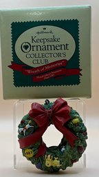 1987 Hallmark Keepsake Ornament Collector's Club 'Wreath Of Memories' Ornament
