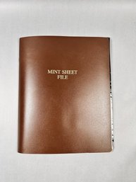 Mint Sheet File Folder Full Of Collector Stamps