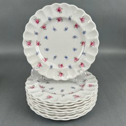 Set Of 9 Spode Dimity Bread Plates
