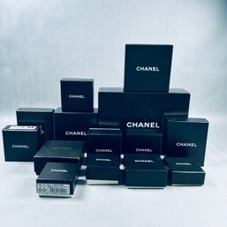 Large Lot Of Authentic Chanel Jewelry And Accessory Boxes (Lot #1)