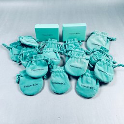 Large Lot Of Authentic Tiffany & Co. Boxes And Jewelry Dust Bags