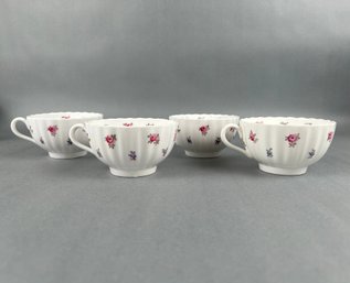 Set Of 4 Spode Dimity Teacups