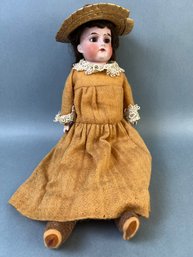 Antique Porcelain Doll Made By Lilly.