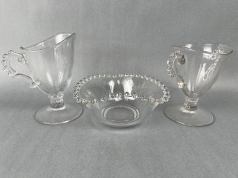 Vintage Candlewick Glass Ware.