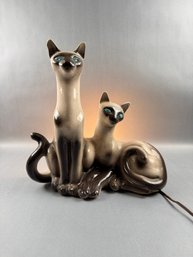 Vintage Lane & Co. Siamese Cats TV Lamp