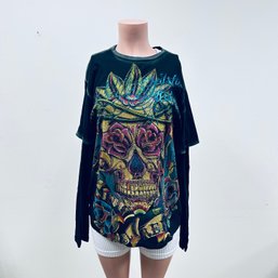Christian Audigier Bad Reputation Long Sleeve T-shirt - Size L With Tag
