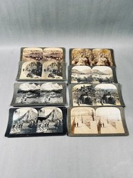 Vintage Mixed Lot Of Antique Stereoview Cards