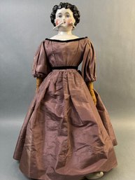 Early China Head Dolly Madison Doll With Original Body.
