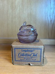 Longaberger Collectors Club MIniature Easter Bunny Dish