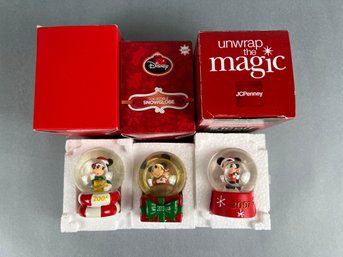 Collector Disney Snow Globes 2006, 2007, 2013