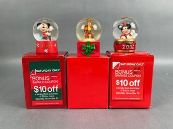 Collector Disney Snow Globes 2007, 2008, Undated For JCPenny