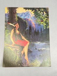 Vintage L. Goddard Print - The Red Bird