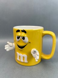 M Ms 3d Yellow Coffee Mug