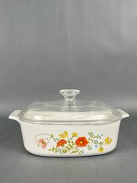 Vintage Wildflower Corning Ware 2 Quart Dish