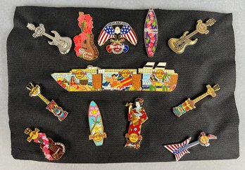 Lot Of 14 Hard Rock Cafe & Cheesecake Factory Hawaii Pins