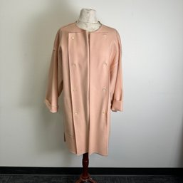 Vintage 60s Peach Geoffrey Beene Wrap Coat - Nordstroms