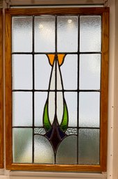 Stained Glass Framed Panel (#1)