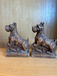 Syroco Wood Scottie Dog Bookends