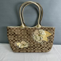 Coach Flower Satchel Bag