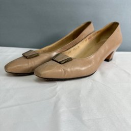 Tan Ferragamo Shoes-  10AAA