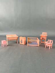 Plastic Doll Furniture Set Of 7