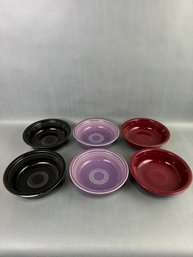 Fiesta Set Of 6 Cereal/soup Bowls