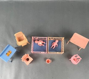 Lot Of Plastic Doll Furniture