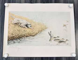 Ltd. Edition Lithograph Print Signed By Renowned French Artist Lon Danchin (1887-1938)
