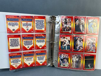 Folder Of 1992 Leaf Triple Play MLB Cards.