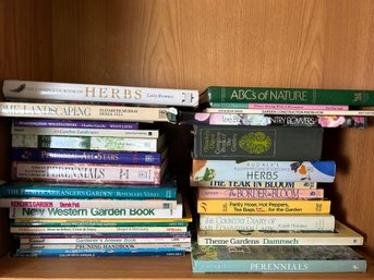 Lot Of Gardening Books