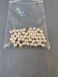 Bag Of Loose Faux Pearls. .
