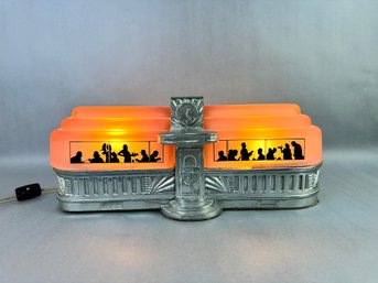 Sarsaparilla Art Deco 'Diner Car' Inspired Table  Lamp