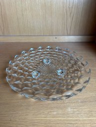 Vintage Fostoria Footed Serving Plate