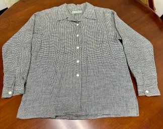 Whitham & Whyte Linen Checked Shirt - Large