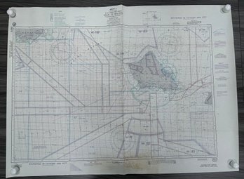 Vintage Hawaiian Fleet Operating Charts Map