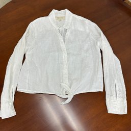 Cloth & Stone Ivory Linen Shirt - Medium