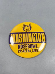 Washington Rosebowl Pinback Button
